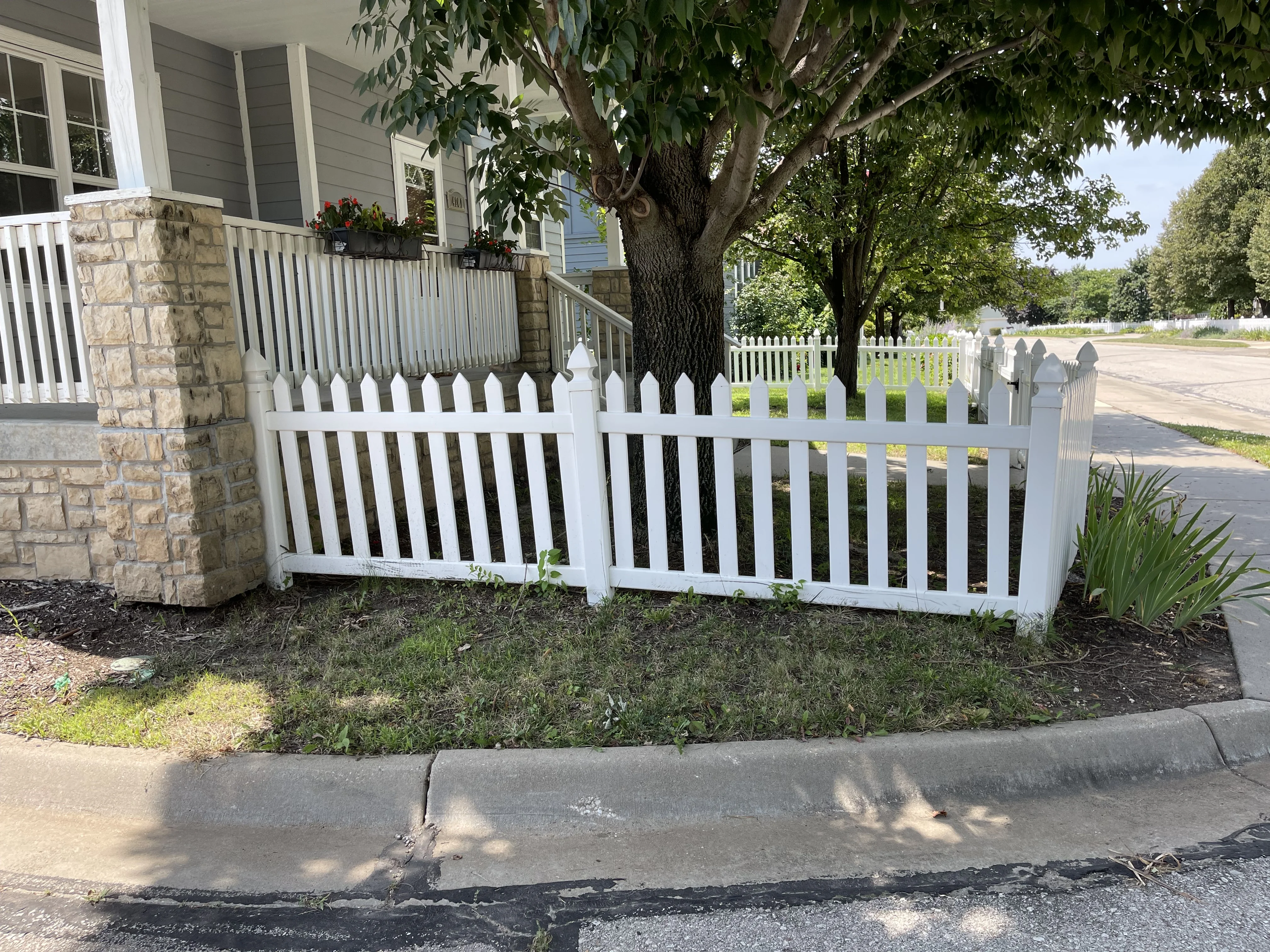Vinyl fence project