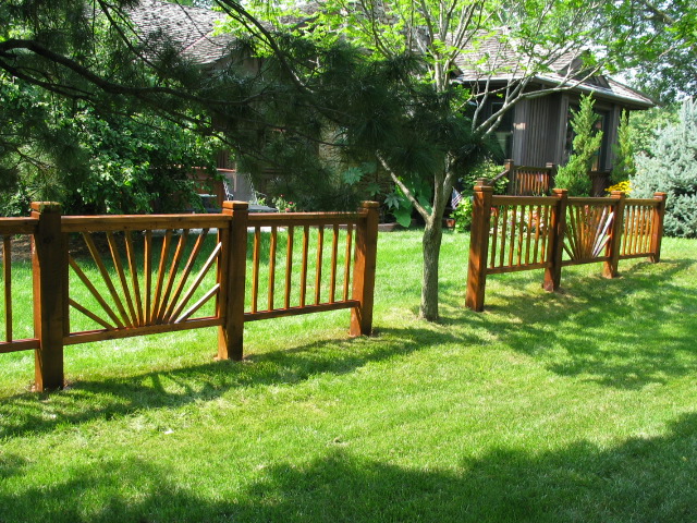 Wood fence example