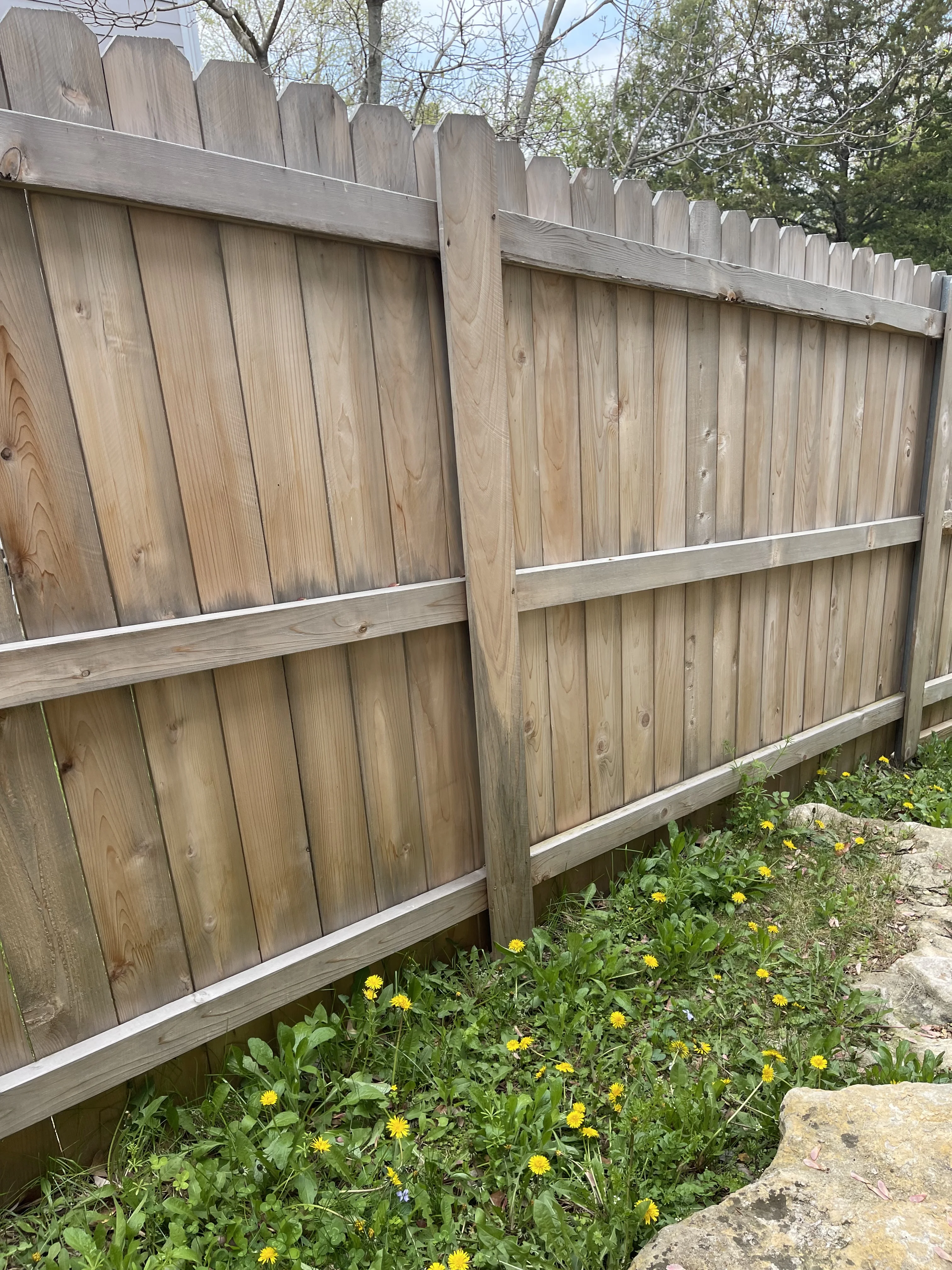 Wood fence project