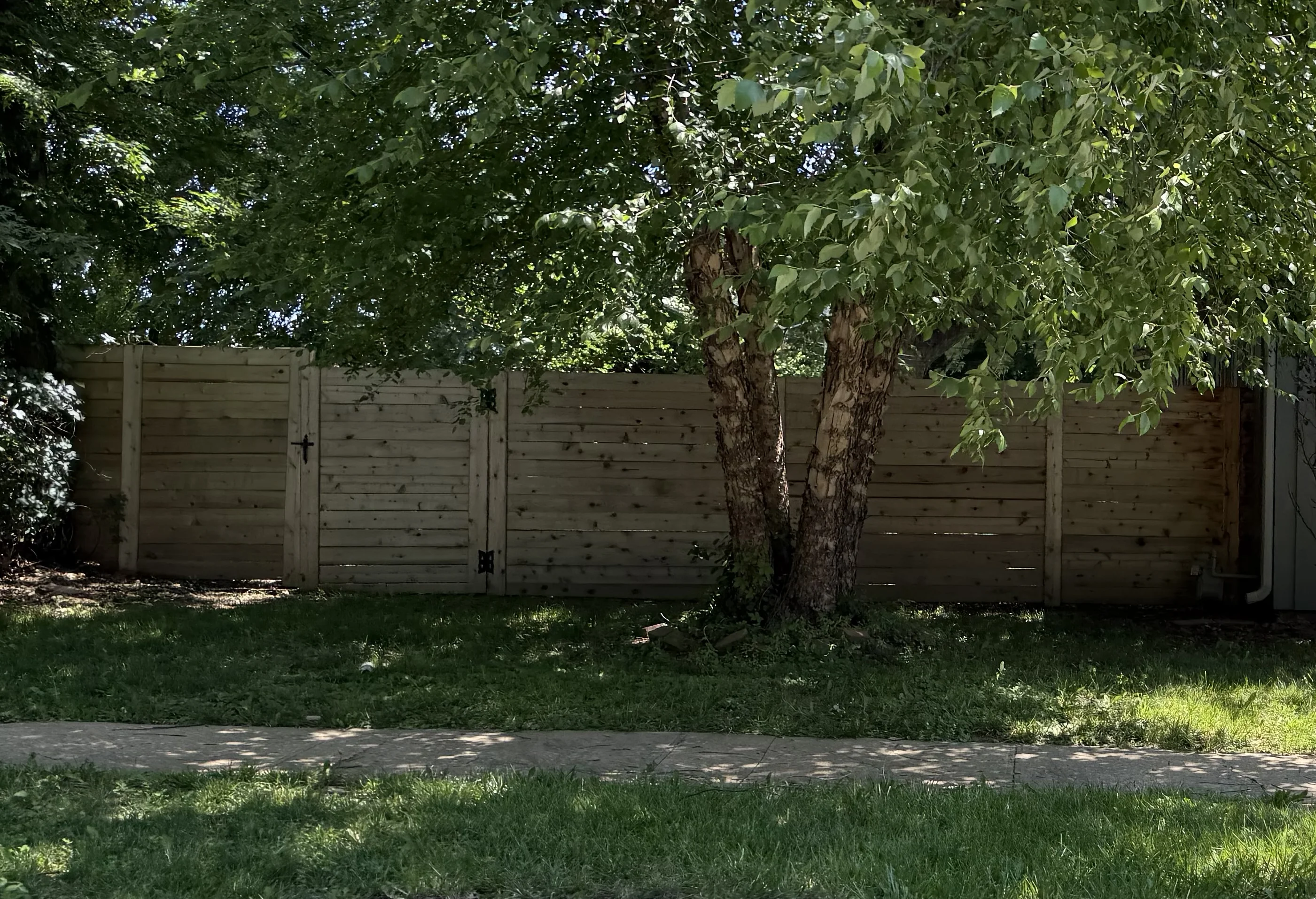 Wood fence project