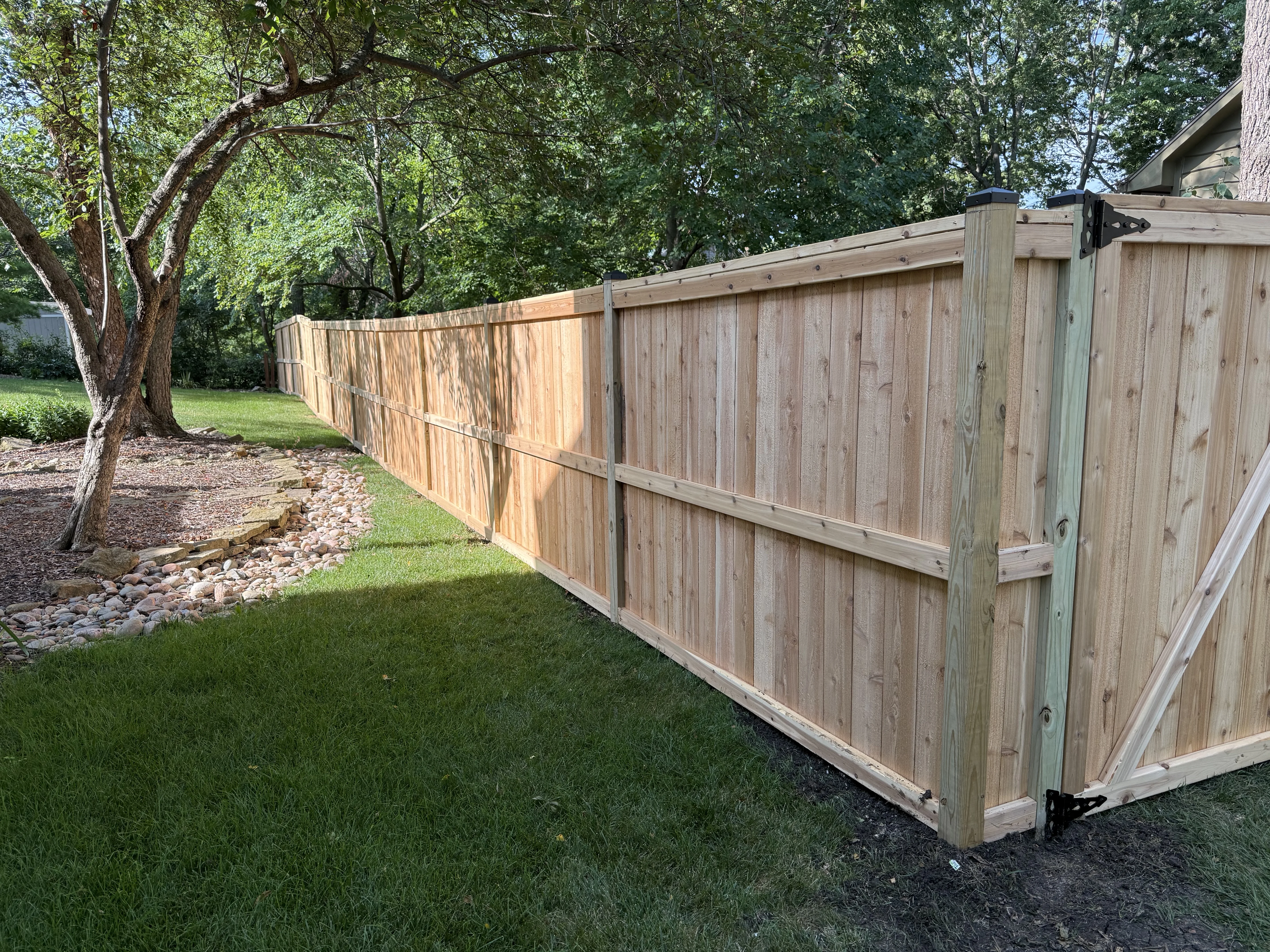 Wood fence project