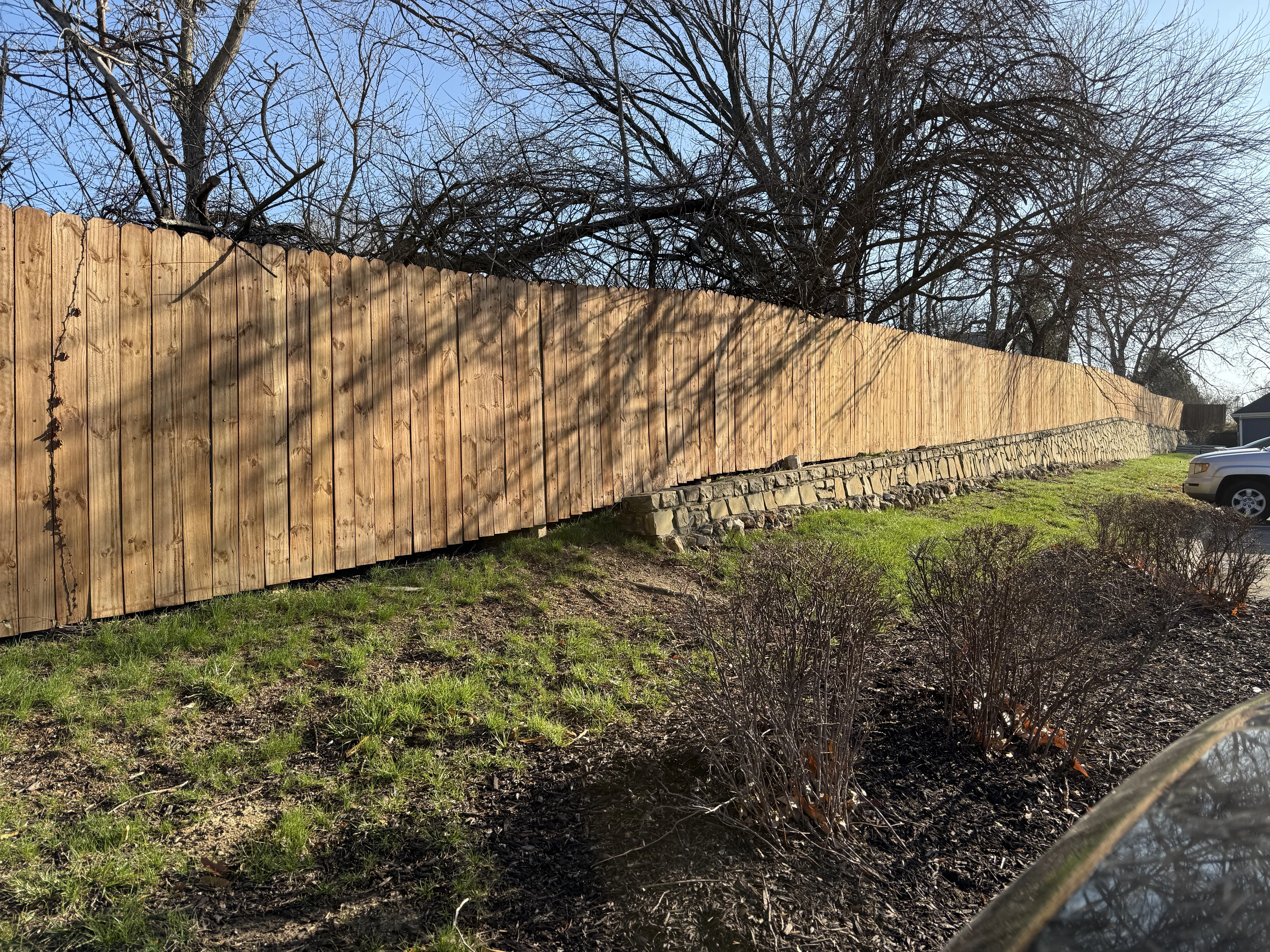 Wood fence project
