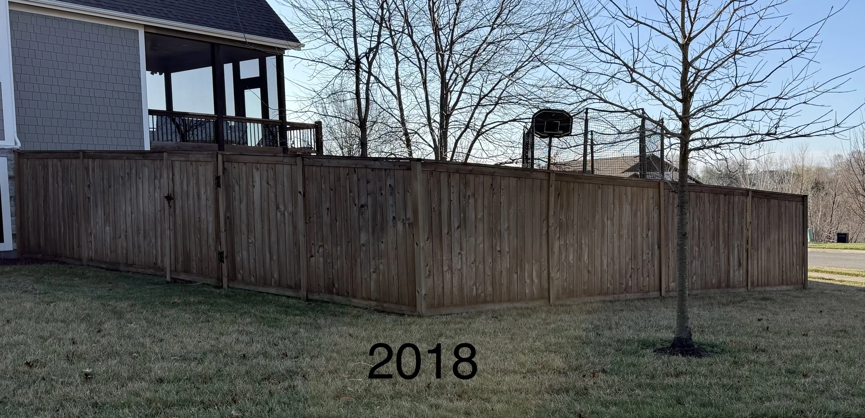 Wood fence project