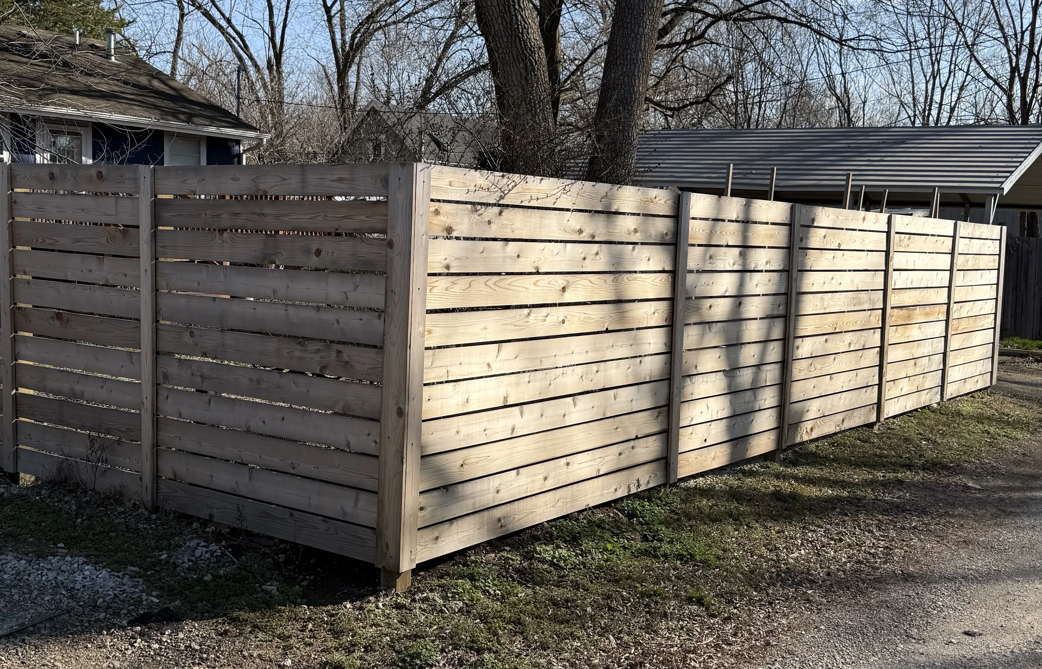 Wood fence project